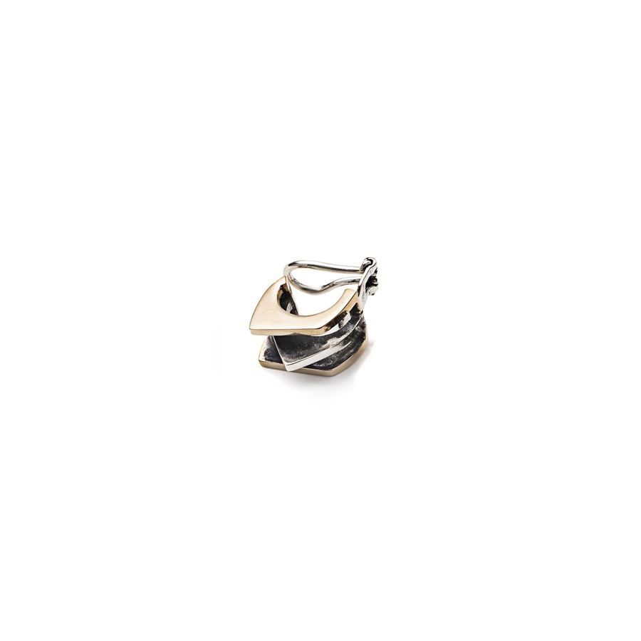 3-element 'Congiunzioni' ear cuff bronze base CONGIUNZIONI | OR3 MONOB BRO
